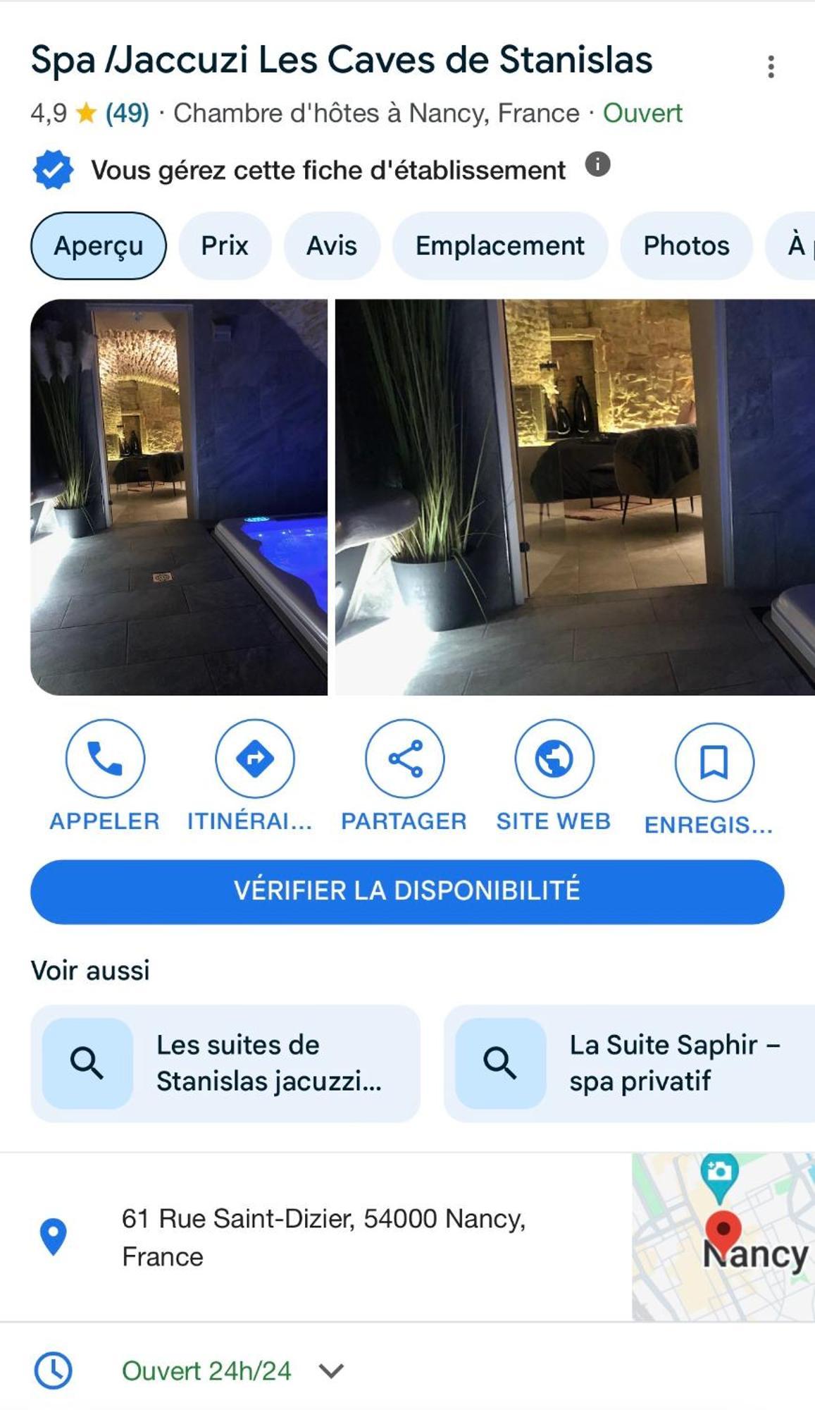 Jaccuzi & Spa Des Caves Stanislas Νανσύ Εξωτερικό φωτογραφία